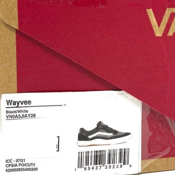 VANS Wayvee Shoes Low Suede Mesh Black Gray Sneakers Skate MENS SIZE 7.0 - Picture 10 of 10